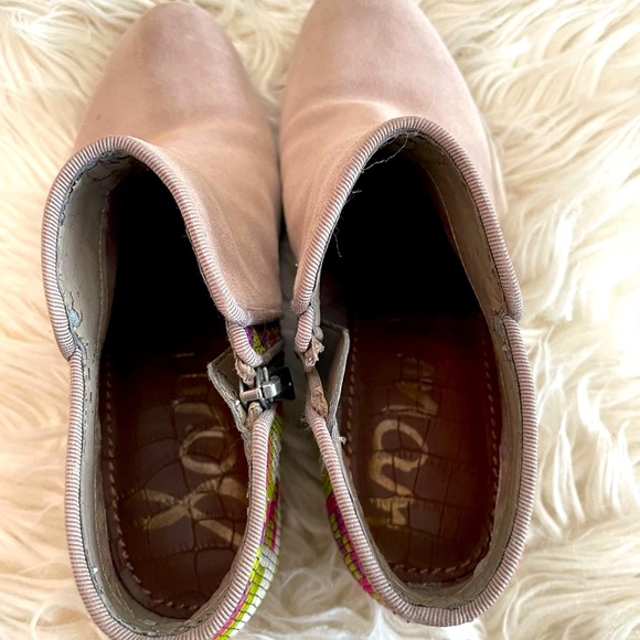 Sam Edelman Putnam Embroidered Leather Ankle Boots (7M) - Picture 15 of 16